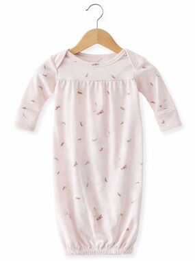 5/$15 Carter's Pink Baby Girl Sleeper Gown Size Newborn